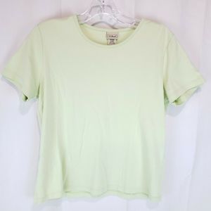 L.L. Bean Women’s 100% Supima Short Sleeve Lime